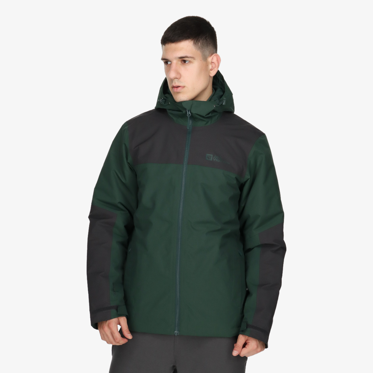 V TWELVE TONE PARKA L ブラック/グリーン Jack Wolfskin Jacheta Jasper | SportVision Romania