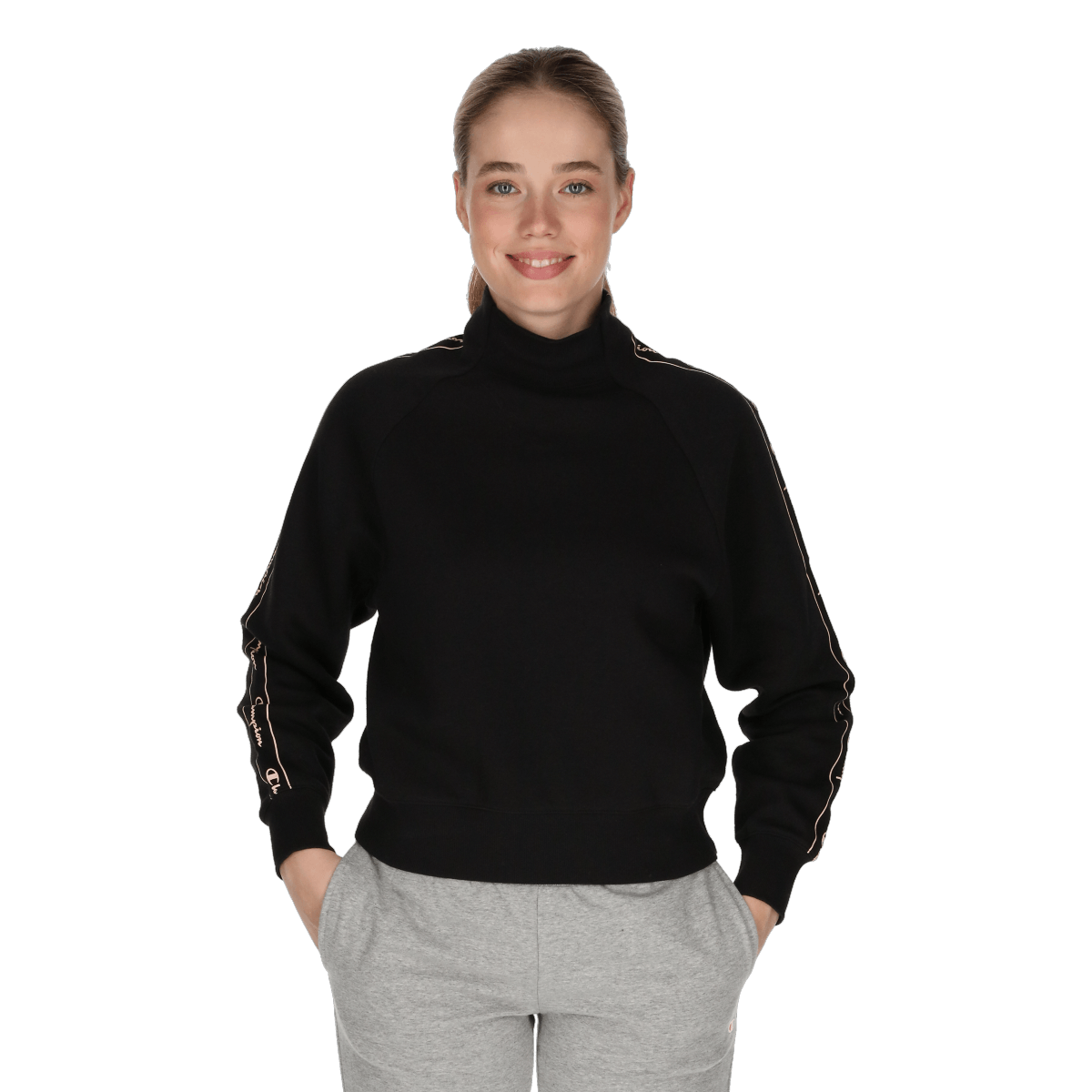 High neck sweatshirt