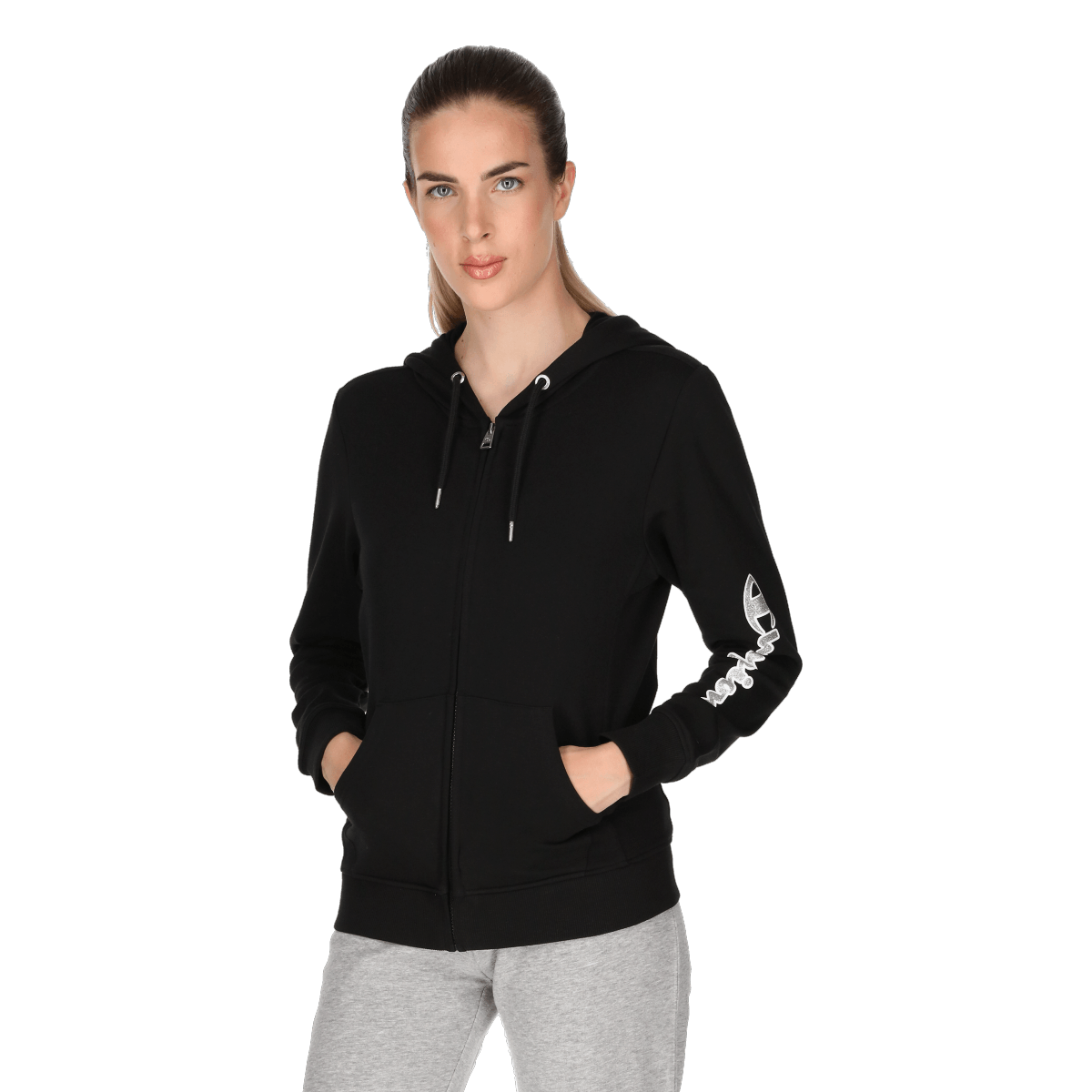 LADY GLITTER SPORT FULL ZIP HOODY Champion