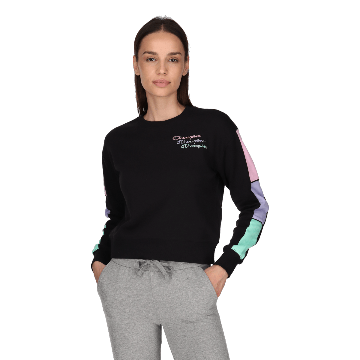 CREWNECK CROPTOP SWEATSHIRT CHAMPION imagine noua