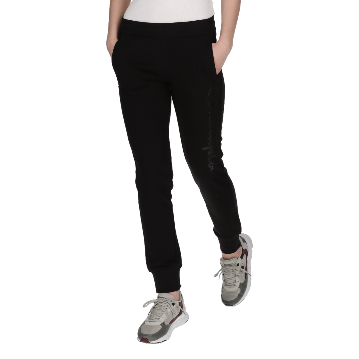Lady classic rib cuff pants