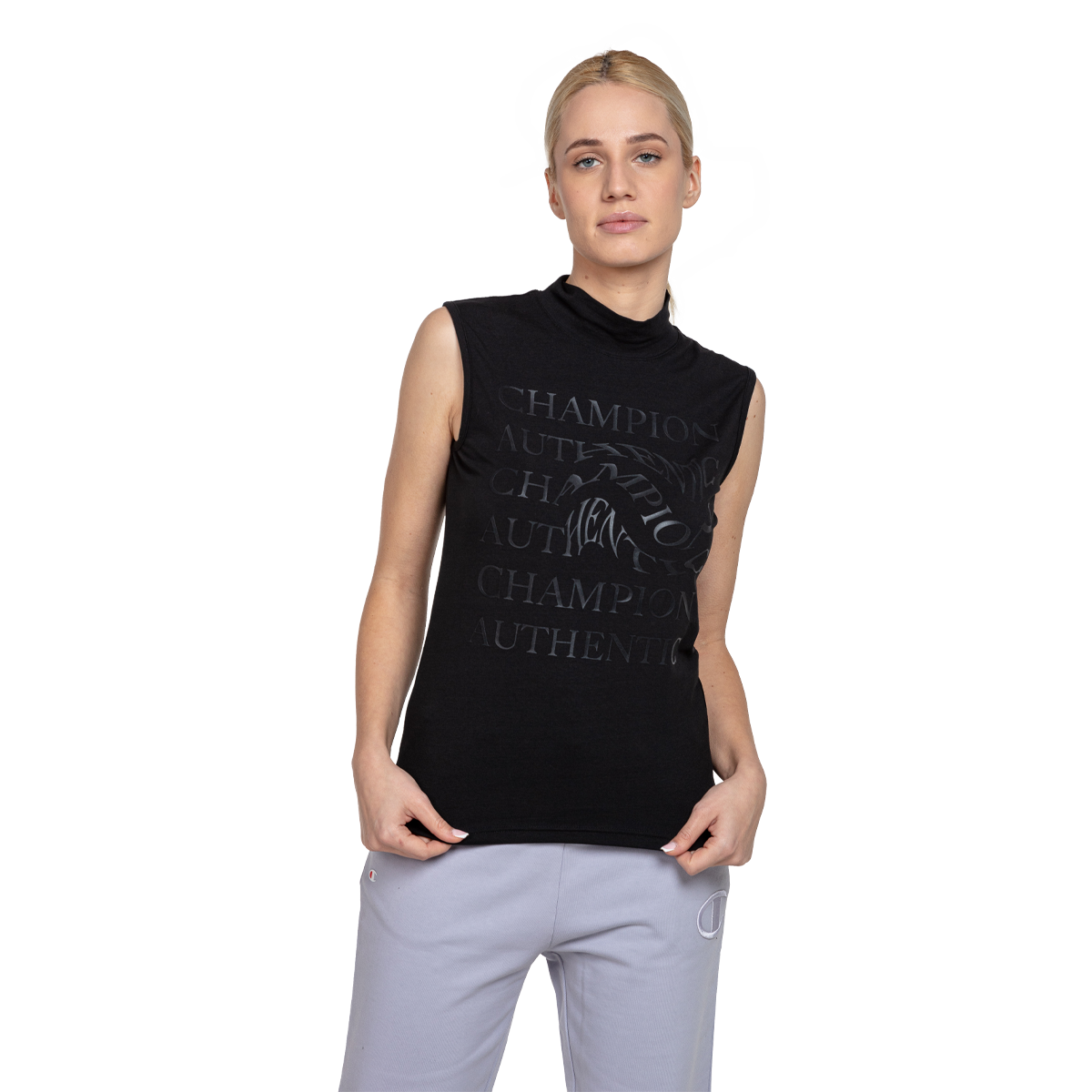 LADY SLEEVELESS T-SHIRT CHAMPION imagine noua