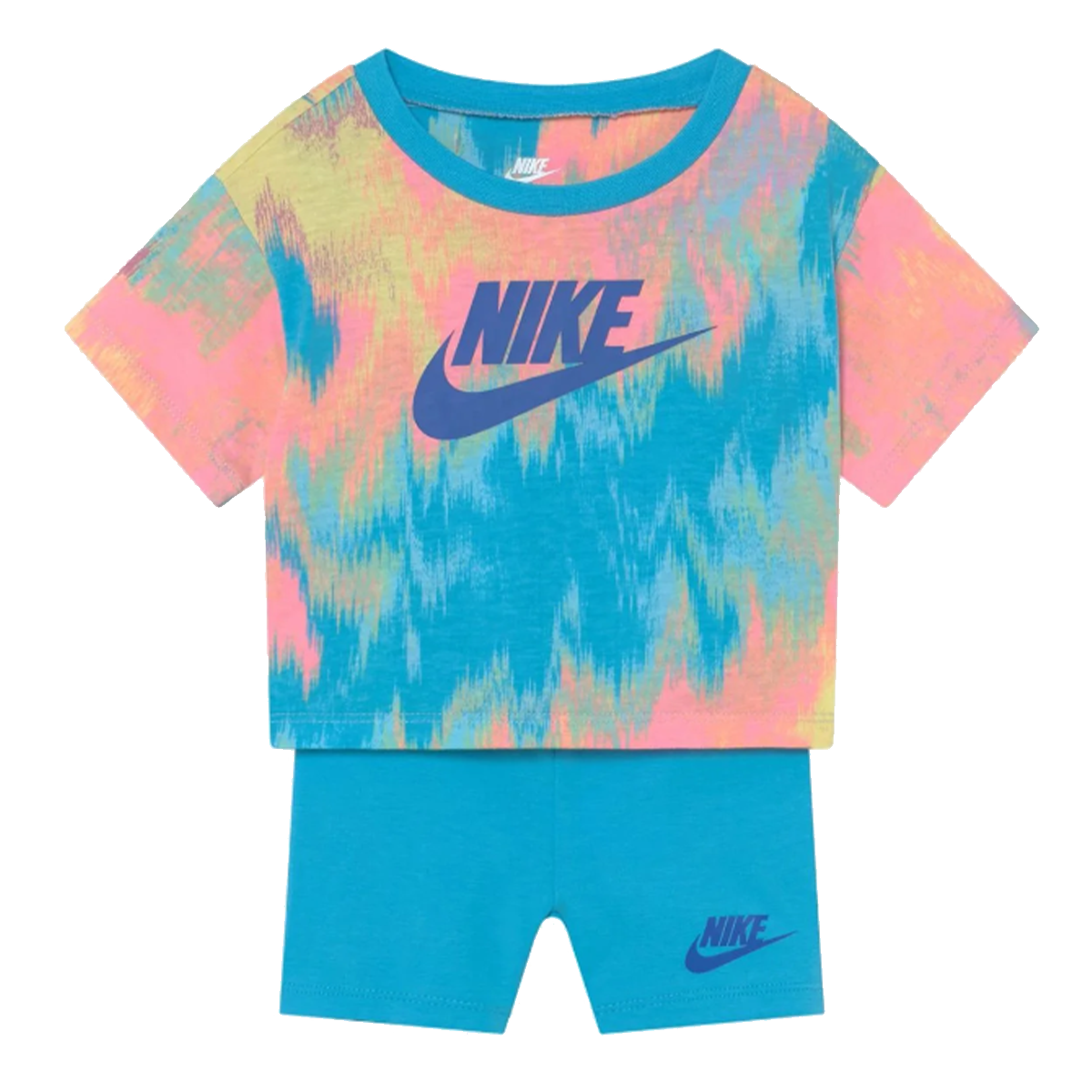 Nkg boxy tee & bike short set