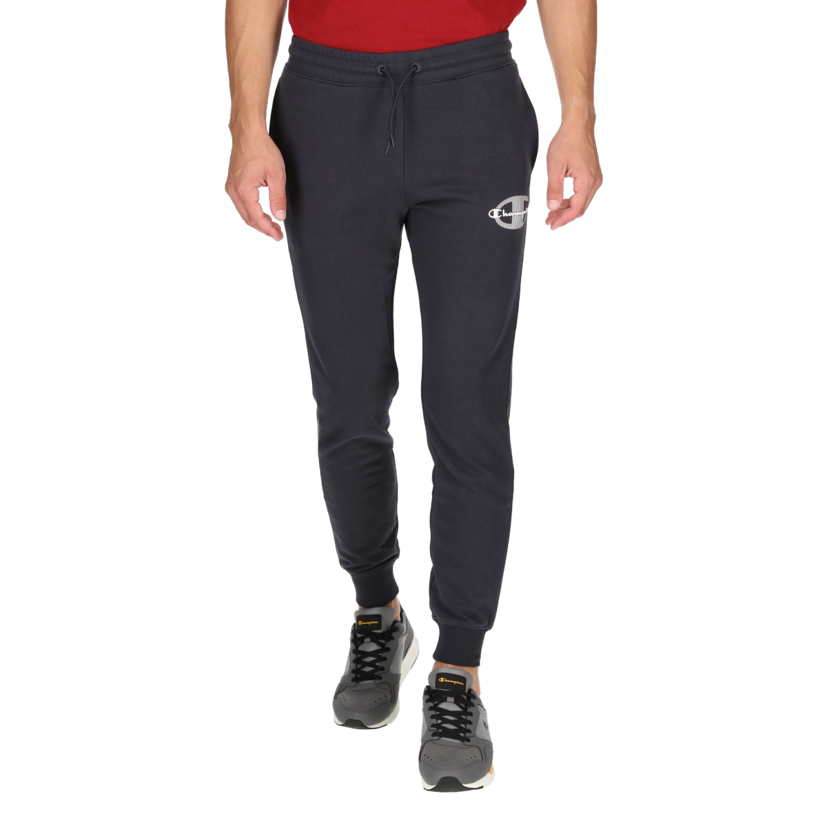 Big logo rib cuff pants