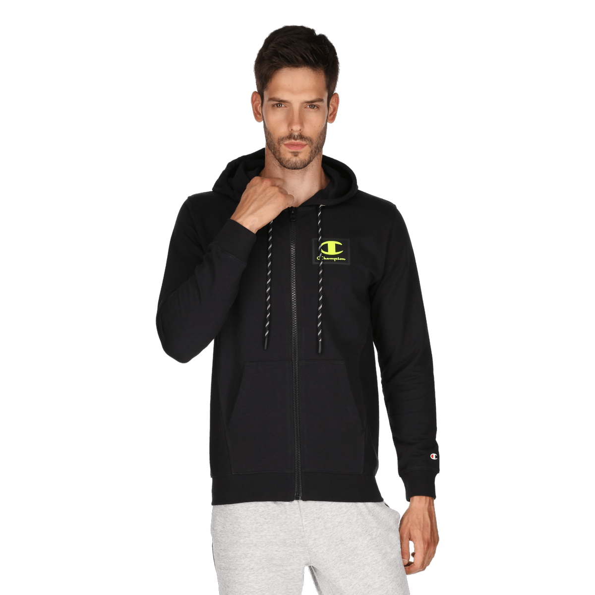 Rubber logo full zip hoody