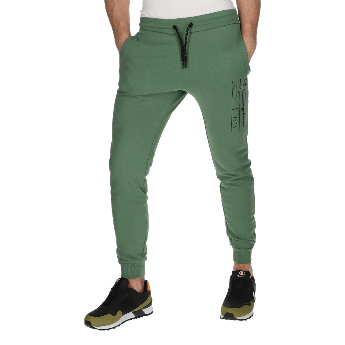 Eu class label rib cuff pants