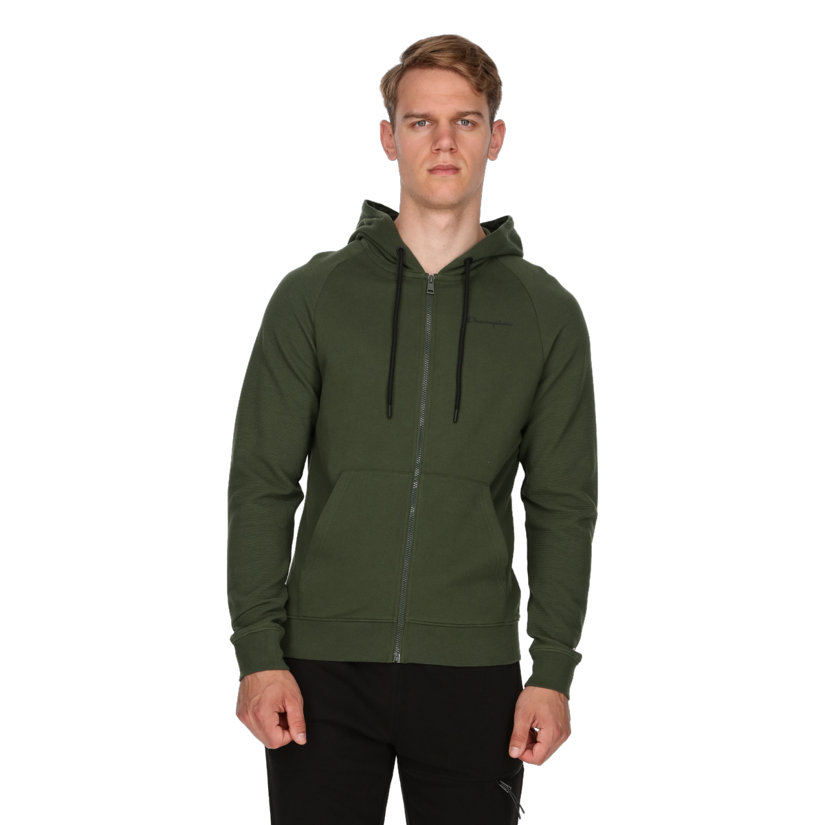 RIBBED FULL ZIP HOODY Champion