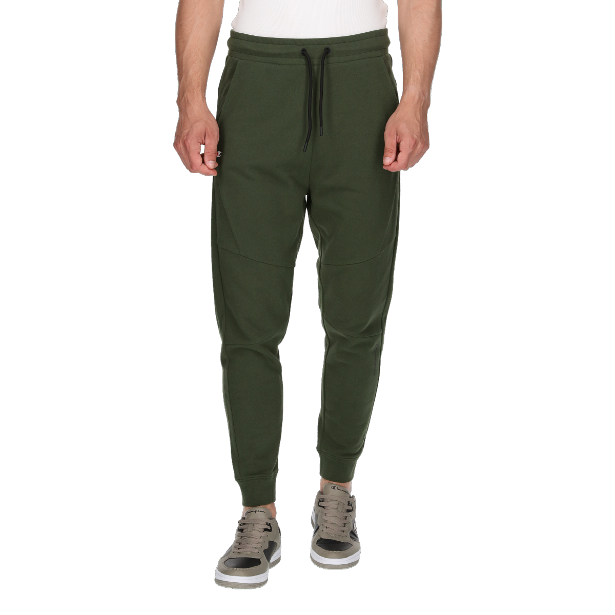 Ribbed rib cuff pants