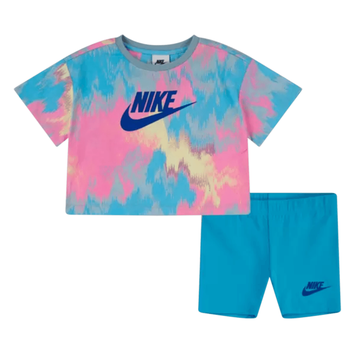 NKG BOXY TEE & BIKE SHORT SET