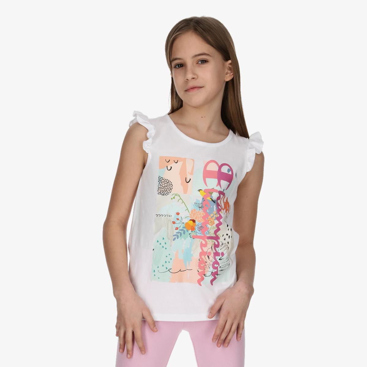 GIRLS ART SLEEVELESS T-SHIRT