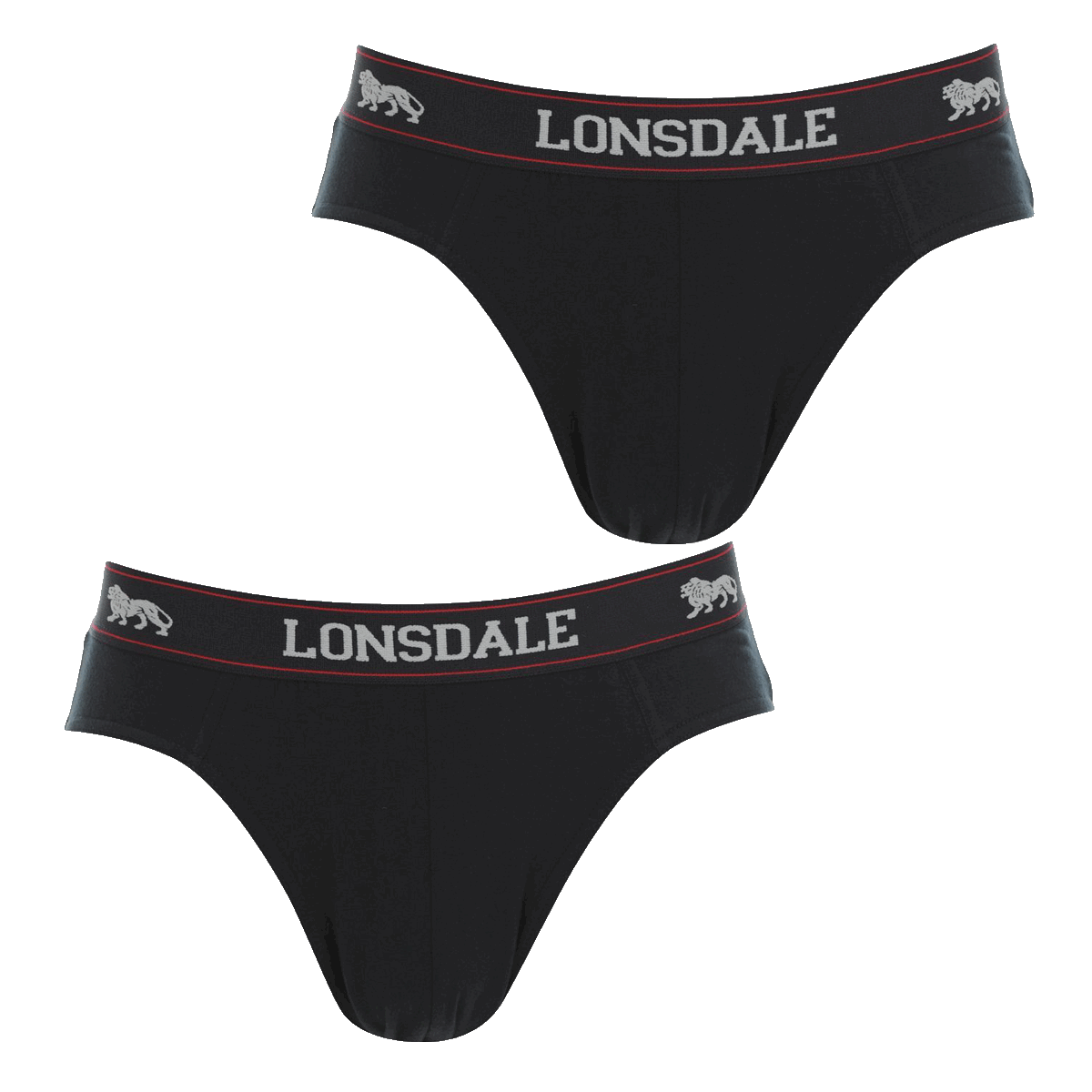 LONSDALE 2PK BRIEF SN00 BLACK