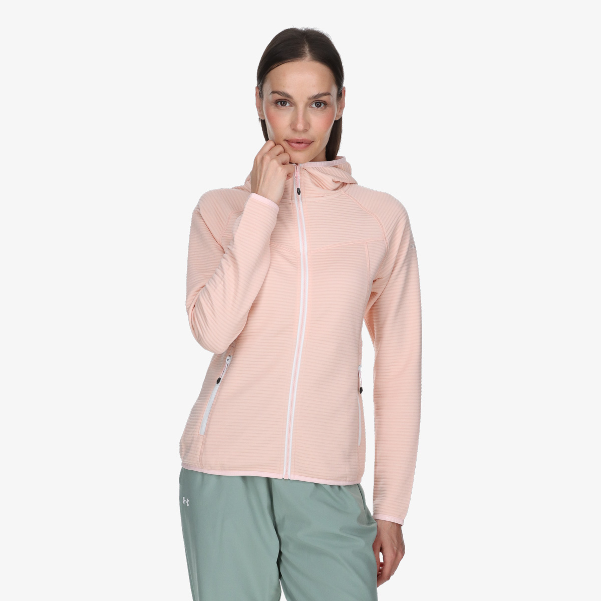 ICEPEAK Berryville Midlayer Damen - Kapuze Mit Rosenblatt-Muster