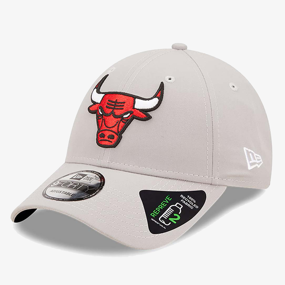 New Era Sapca Chicago Bulls Repreve Grey 9FORTY Adjustable Cap