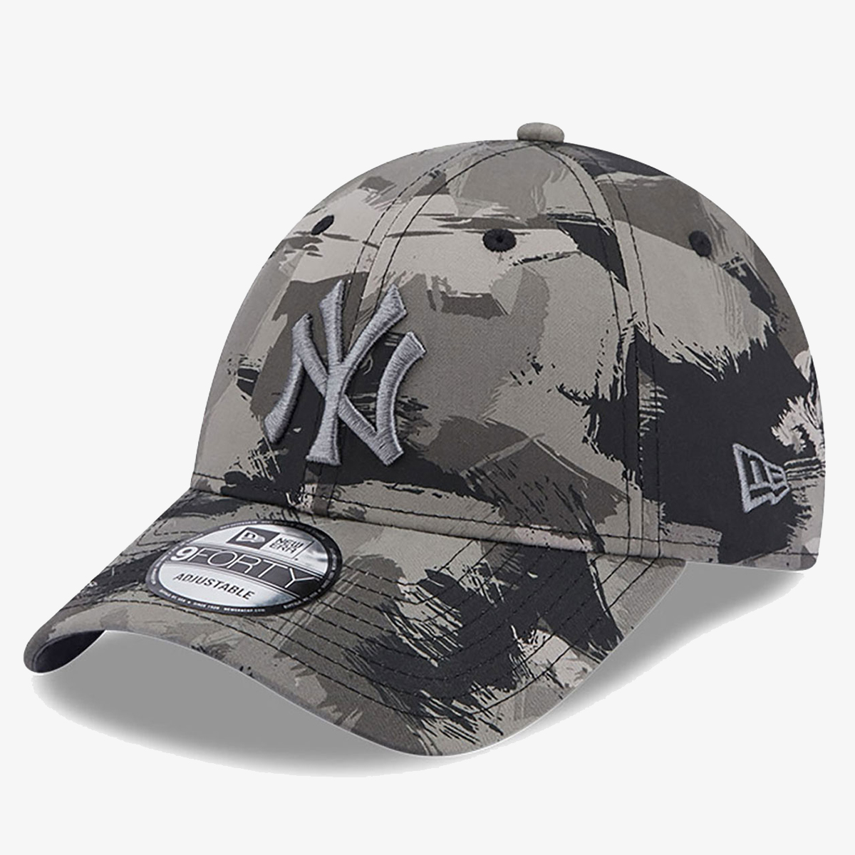 New Era Sapca New York Yankees Painted All Over Print Grey 9FORTY