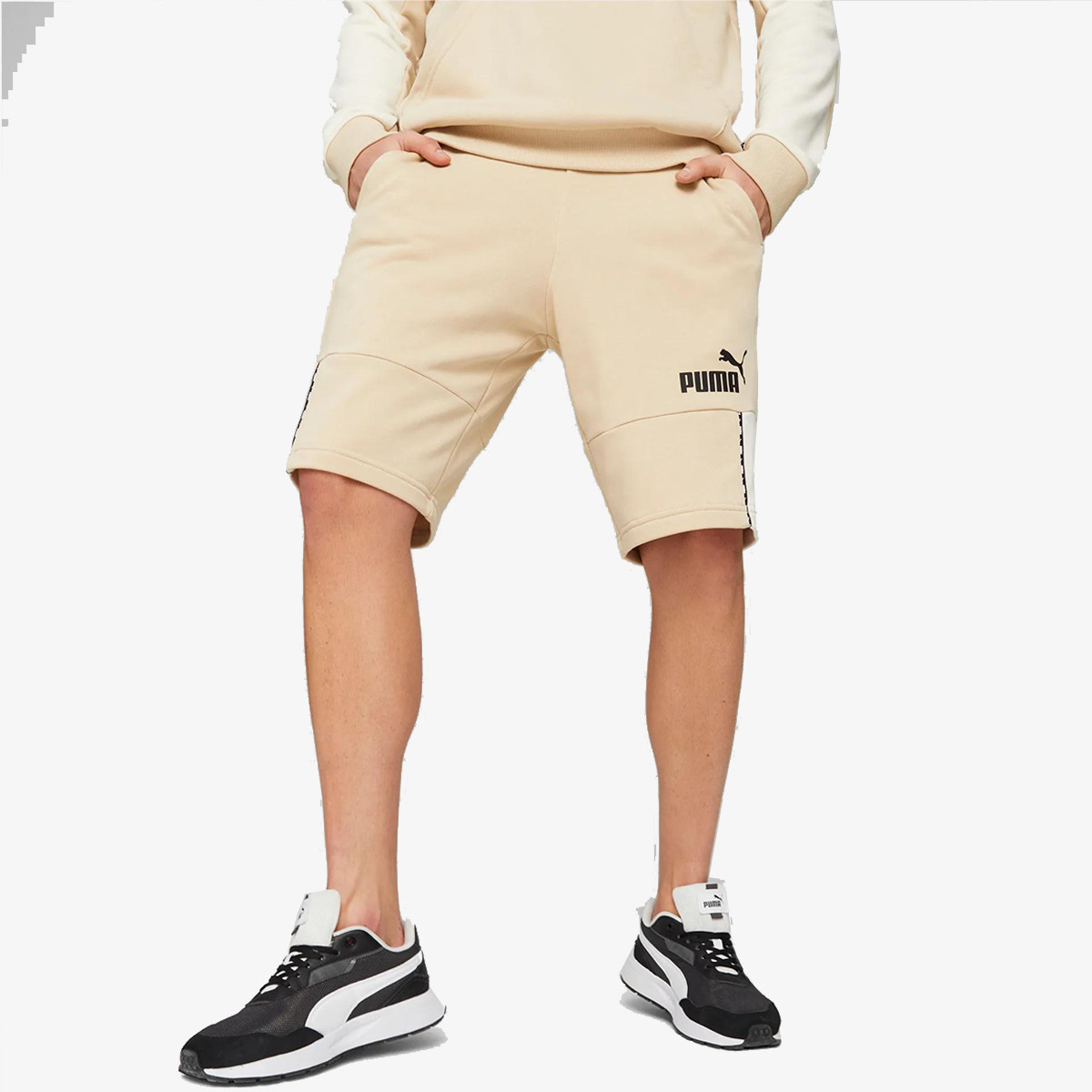 Puma Pantaloni scurti ESS BLOCK x TAPE Shorts | SportVision Romania