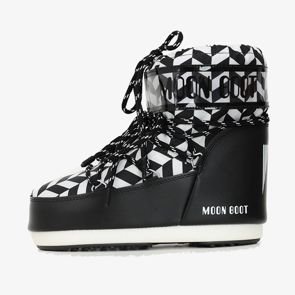Moon Boot Ghete MB ICON LOW OPT BLACK/WHITE | SportVision Romania