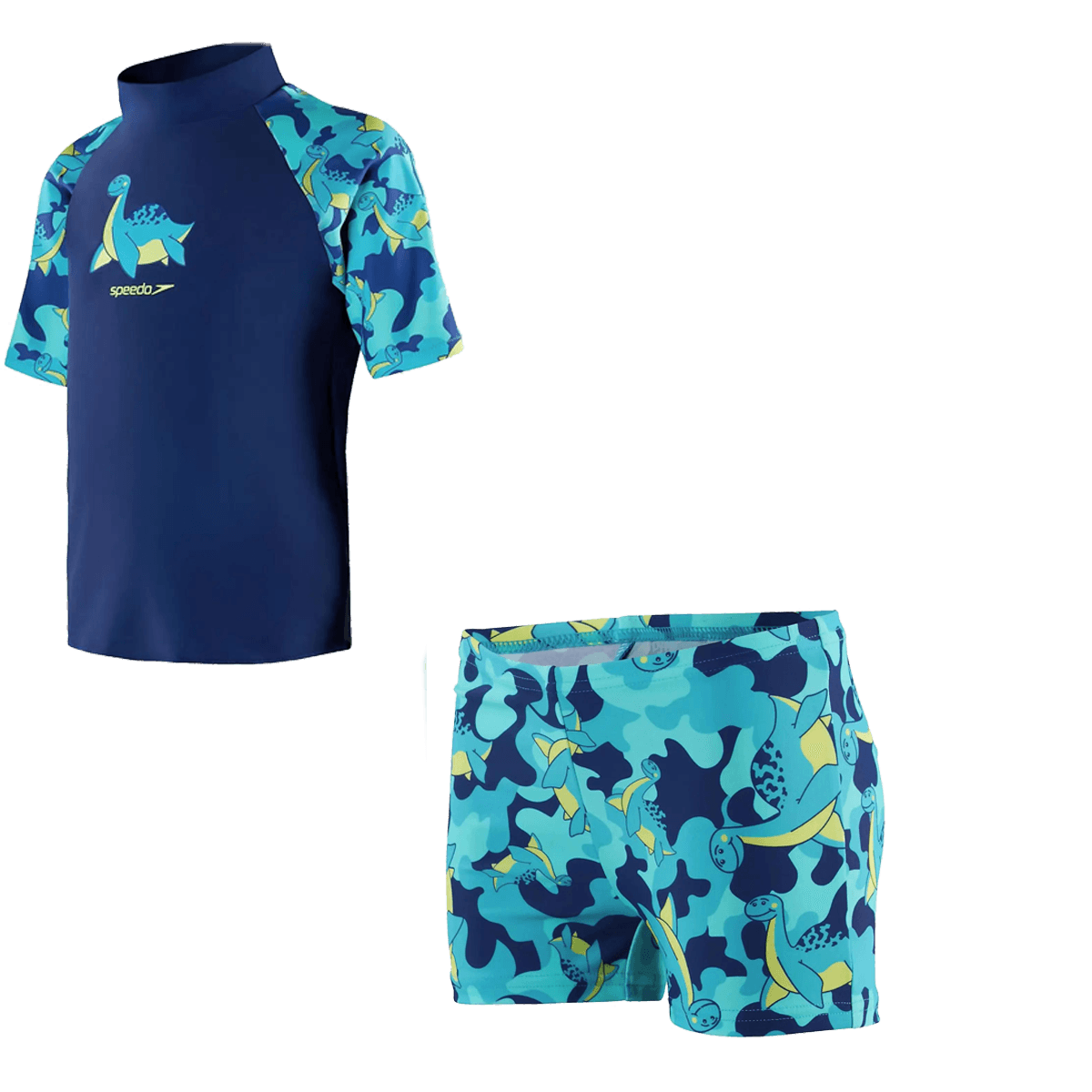 Short Sleeve Printed Rash Top Set Printed