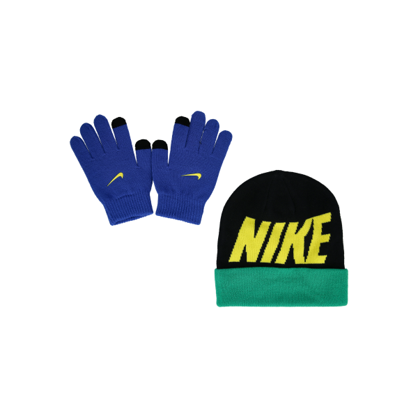 Nan wordmark colorblock beanie