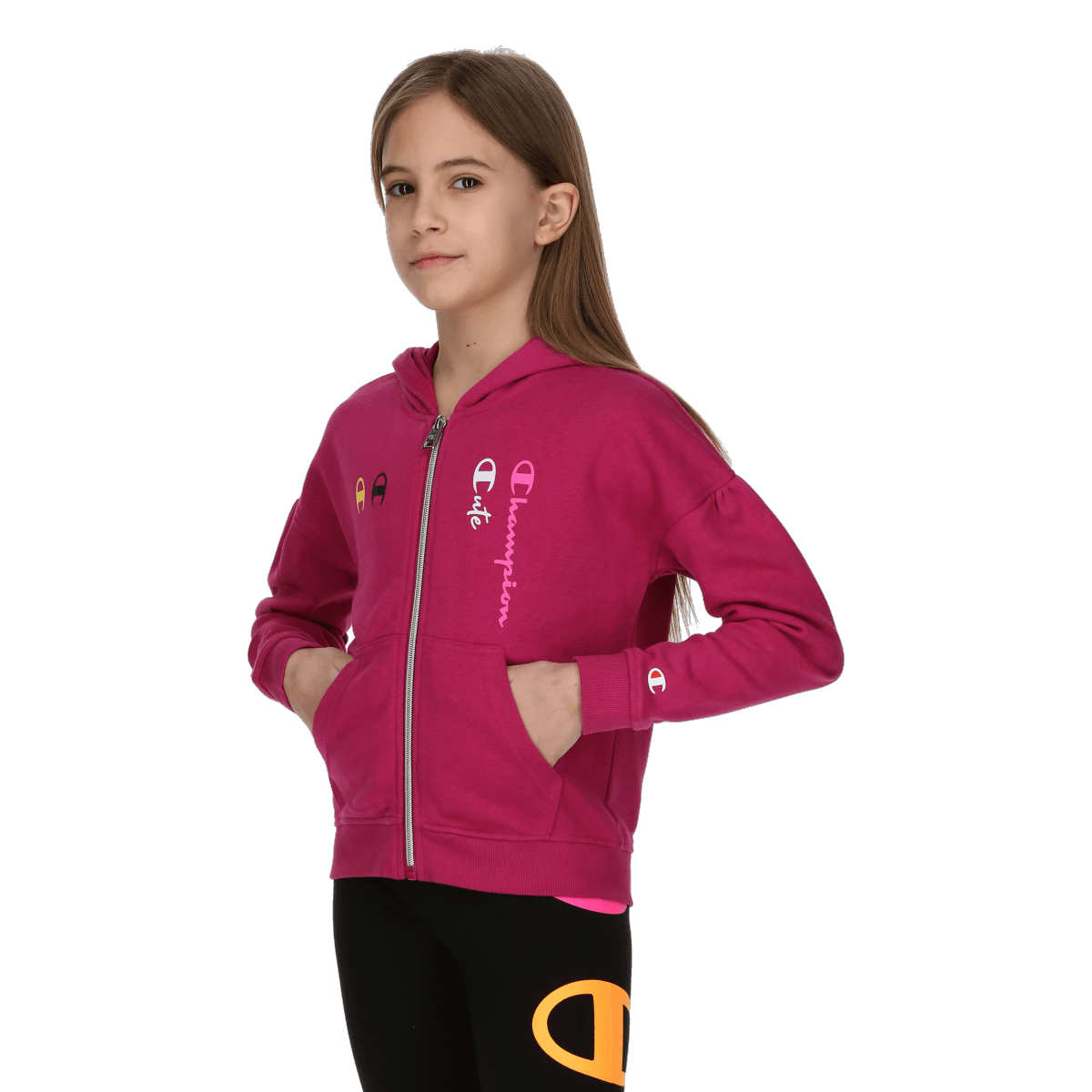 Girls cute full zip hoody