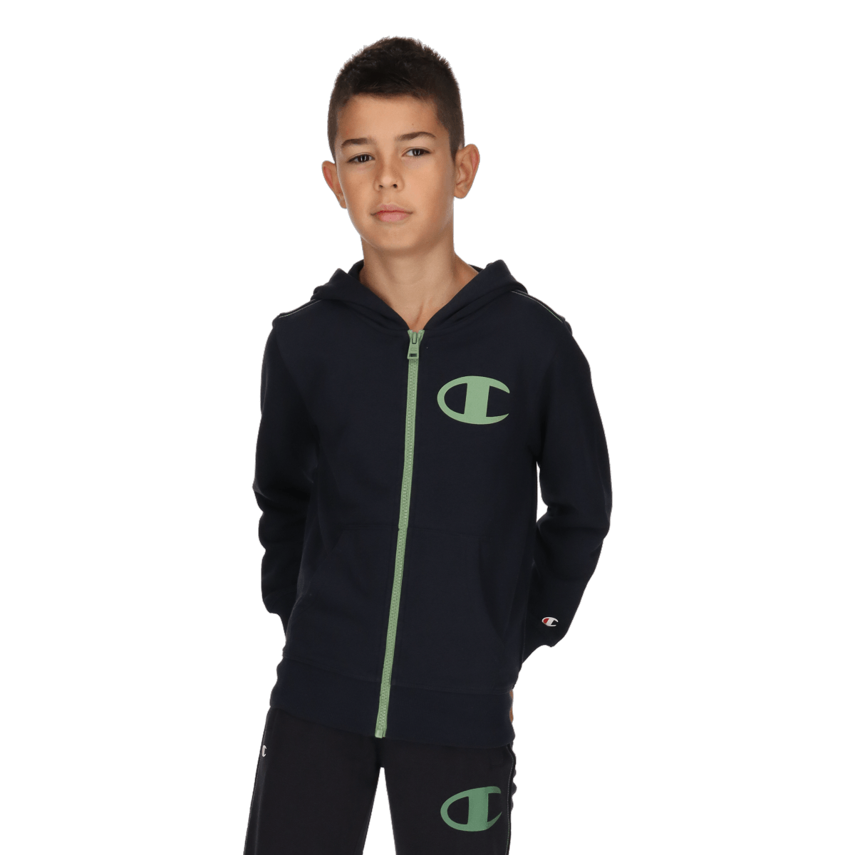 BOYS MODERN BASIC FULL ZIP HOODY