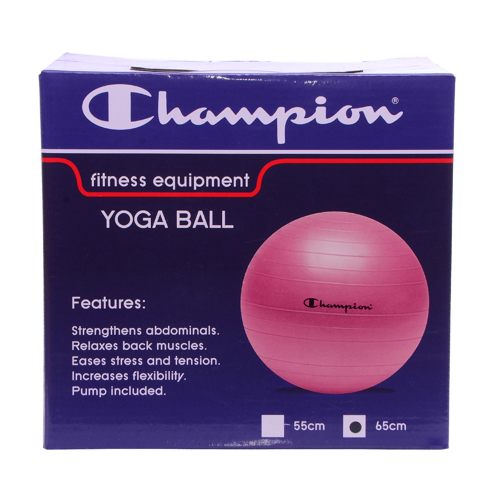 CHAMPION YOGA BALL PINK BALL