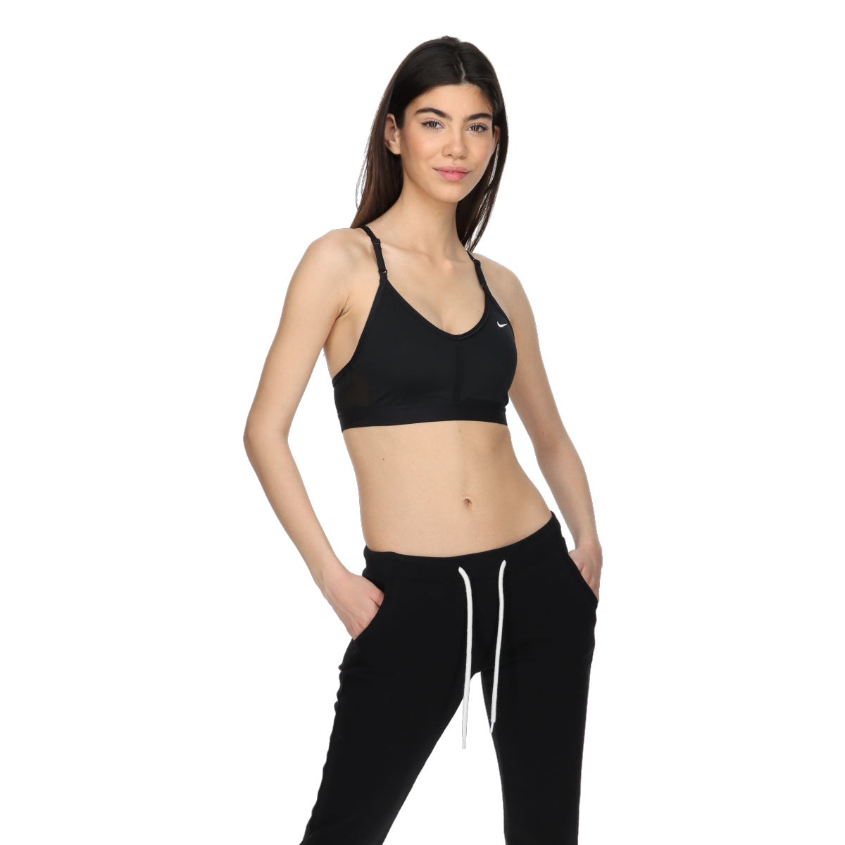 W NK DF INDY V-NECK BRA Bra