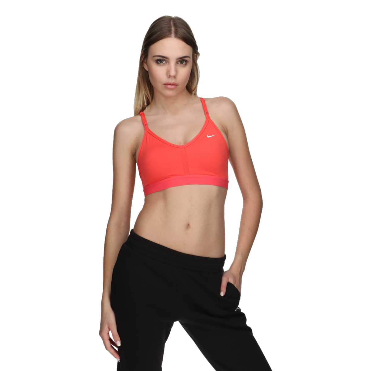 W NK DF INDY V-NECK BRA BRA imagine 2022
