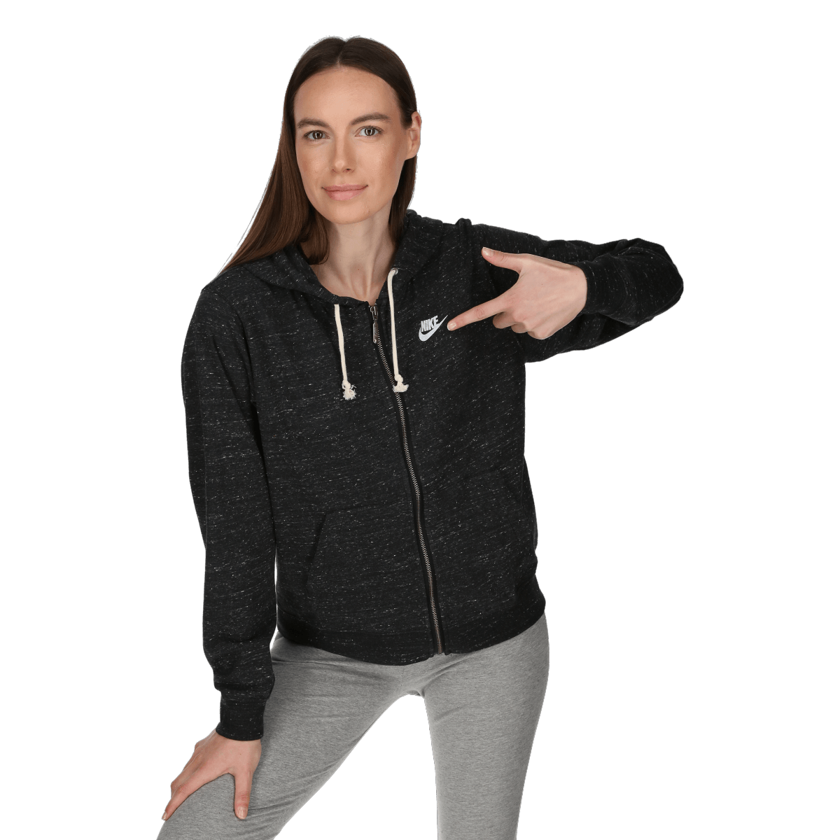 W NSW GYM VNTG EASY FZ HOODIE