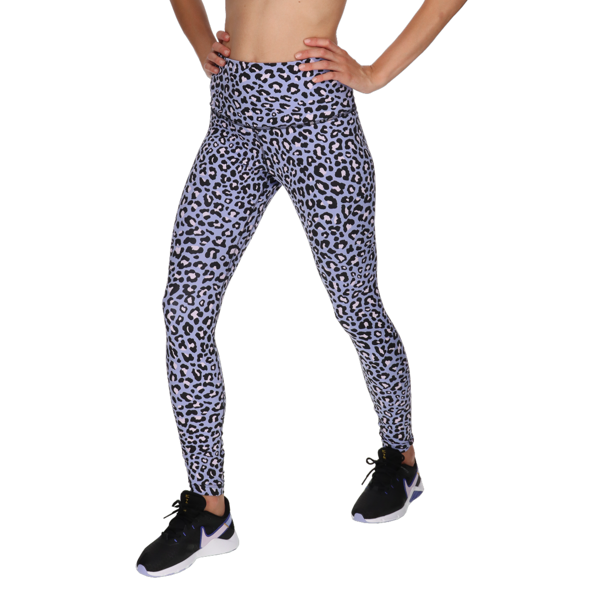 W NK ONE DF HR TGHT LEOPARD Colanți