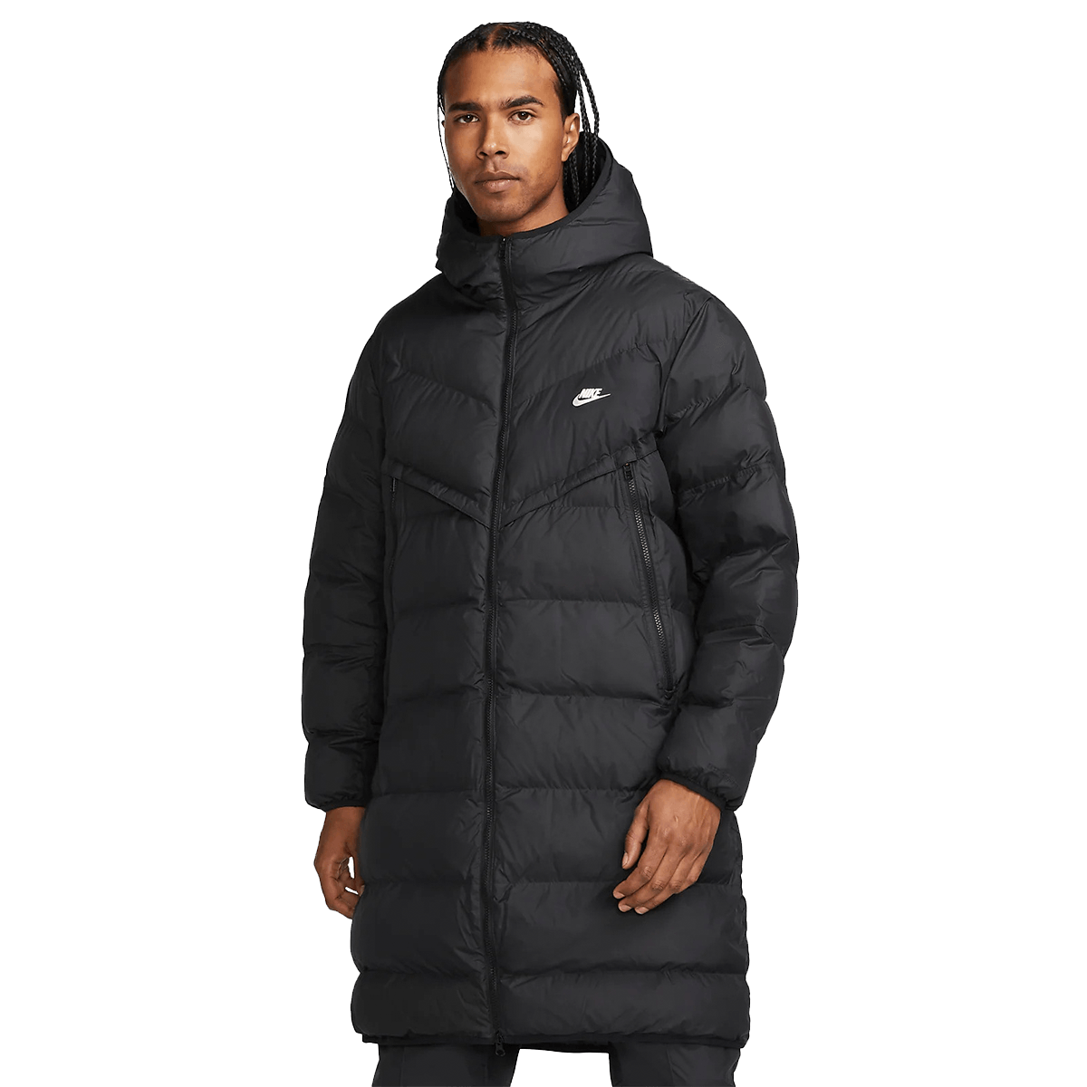 M nk sf wr pl-fld hd parka