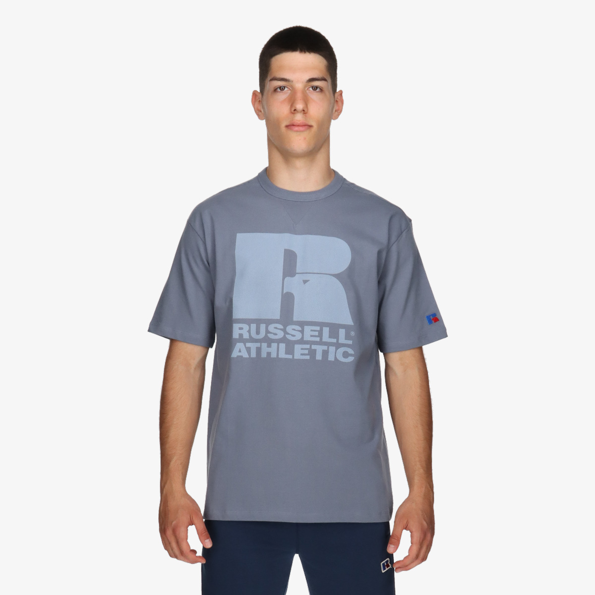 Russeluno ラッセルノ　RUS BOX HIGHNECK TEE Russell Athletic Tricou AMBROSE-S/S CREWNECK TEE SHIRT