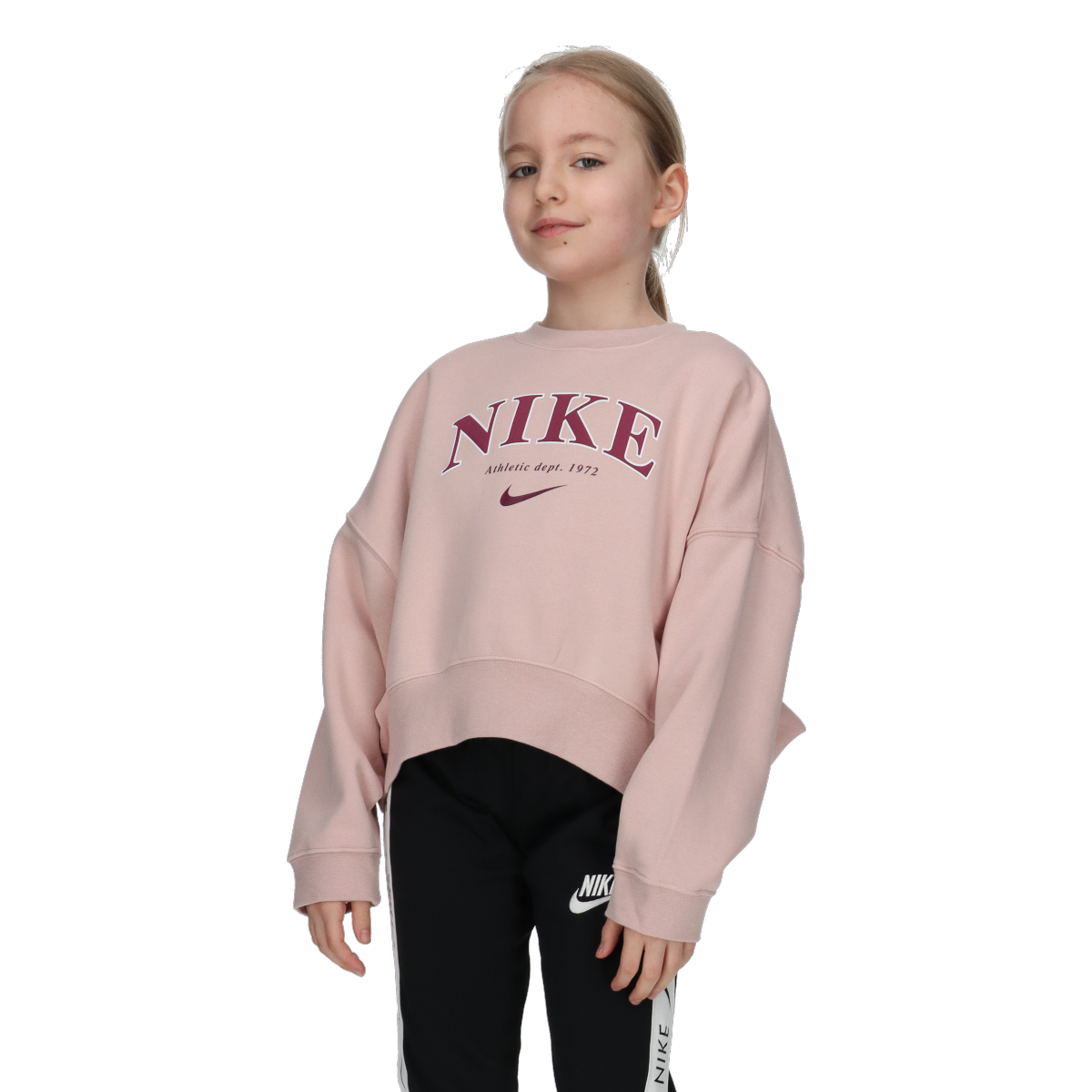 G NSW TREND FLC CREW PRNT Crew