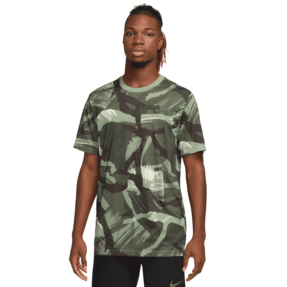 M NK DF TEE RLGD CAMO AOP