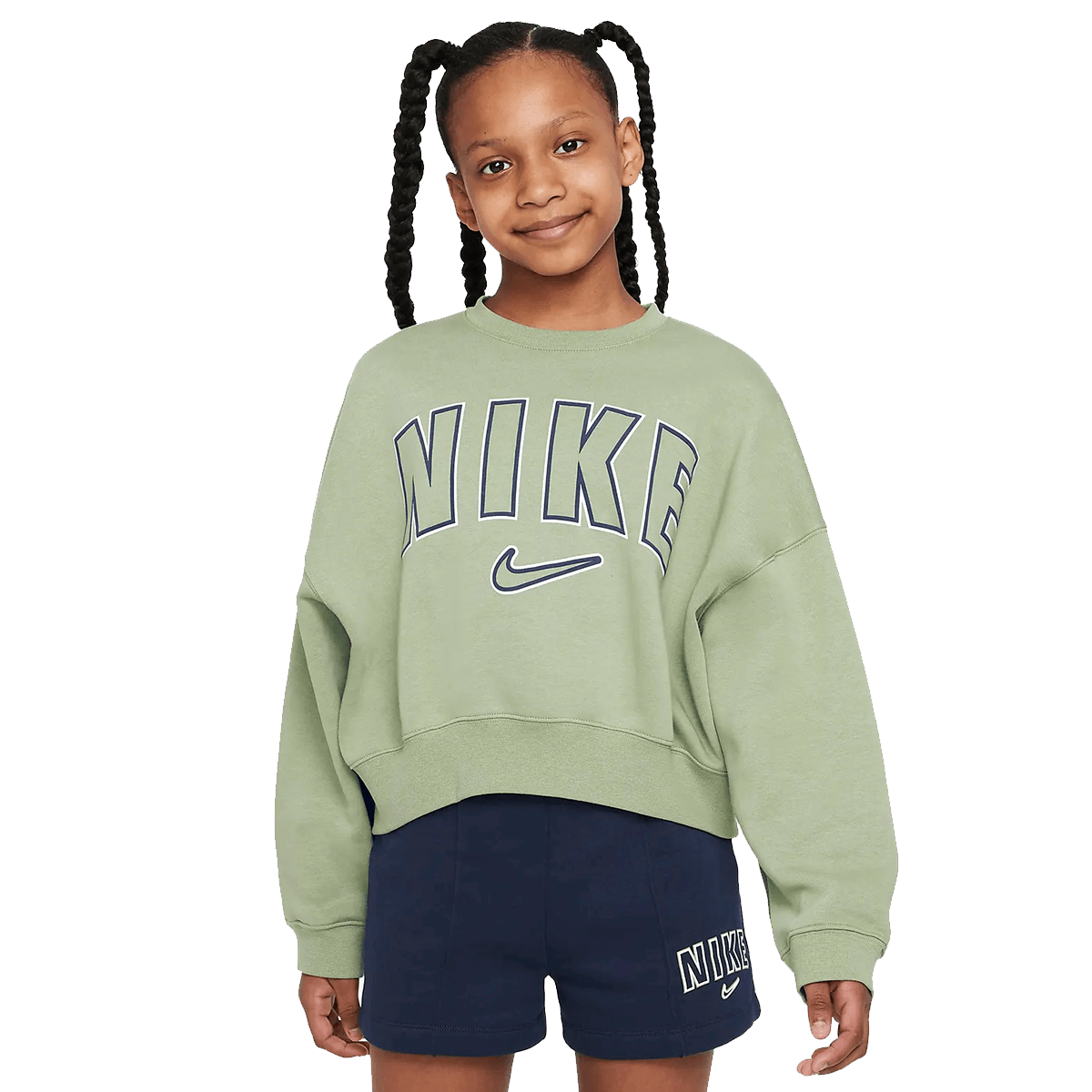 G NSW TREND FLC CREW PRNT Crew
