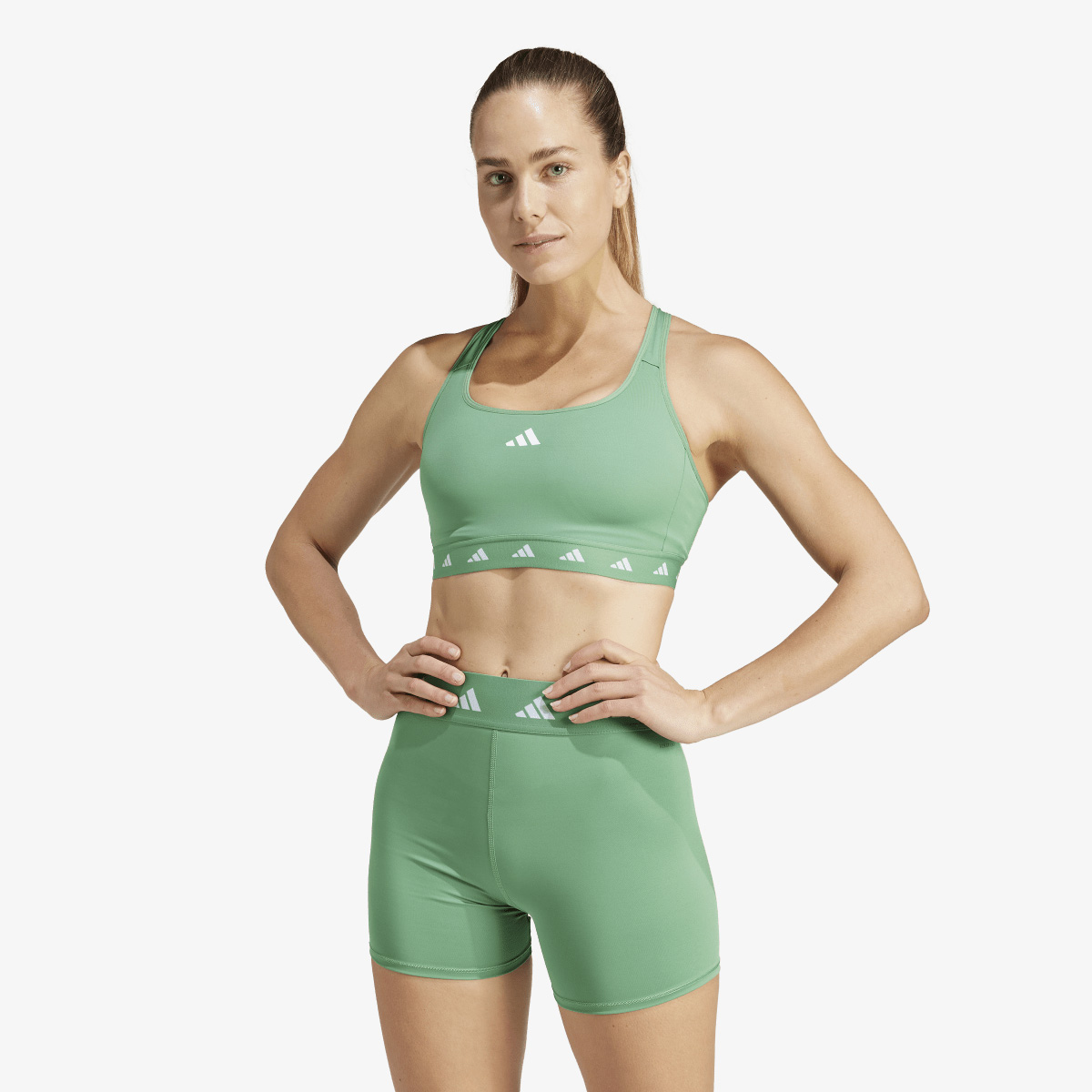miya adidas Bustiera POWERREACT TRAINING MEDIUM-SUPPORT TECHFIT