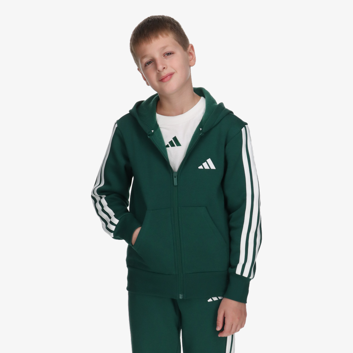 adidas Hanorac J 3S FL FZ HD | SportVision Romania