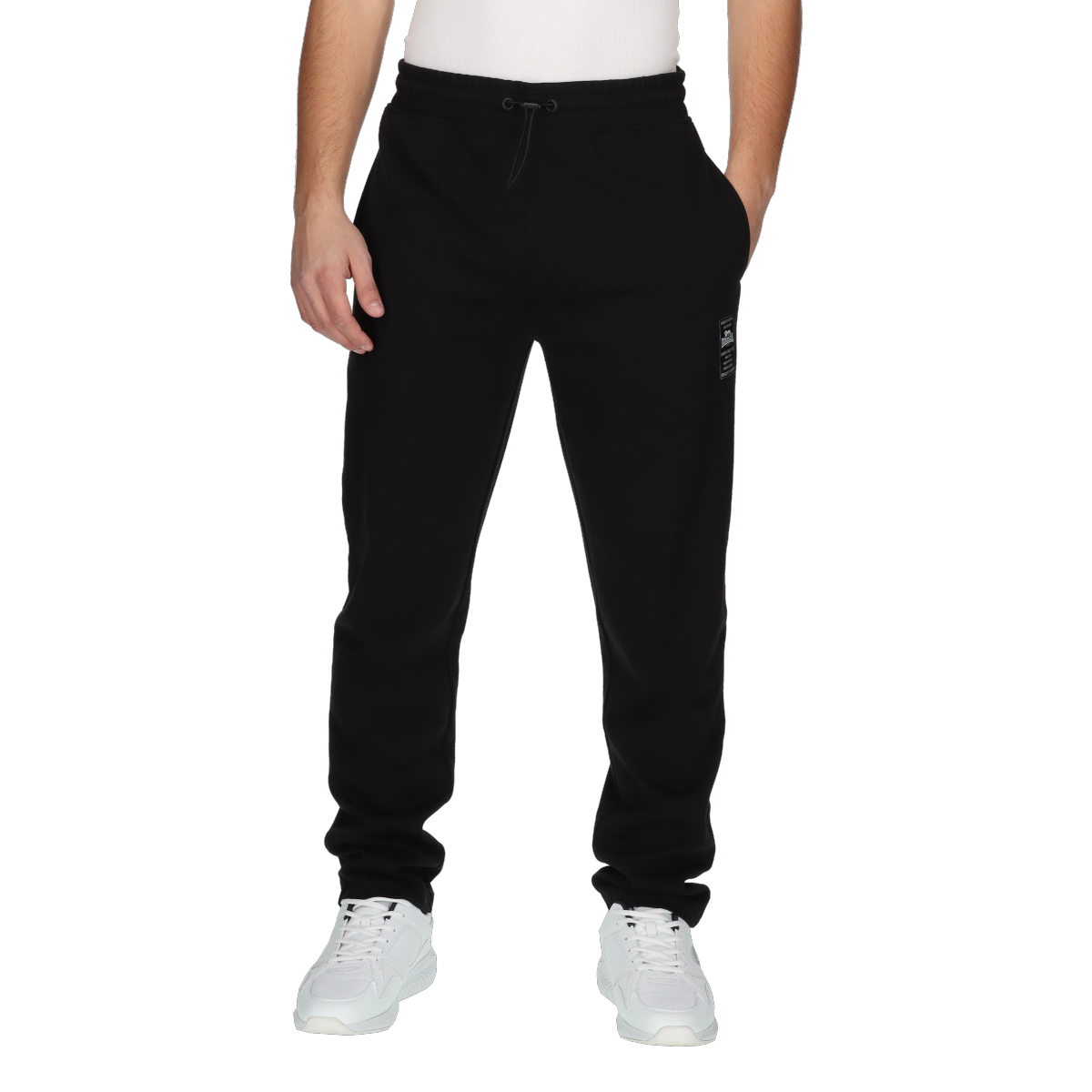 Black Col Open Pants BLACK imagine noua
