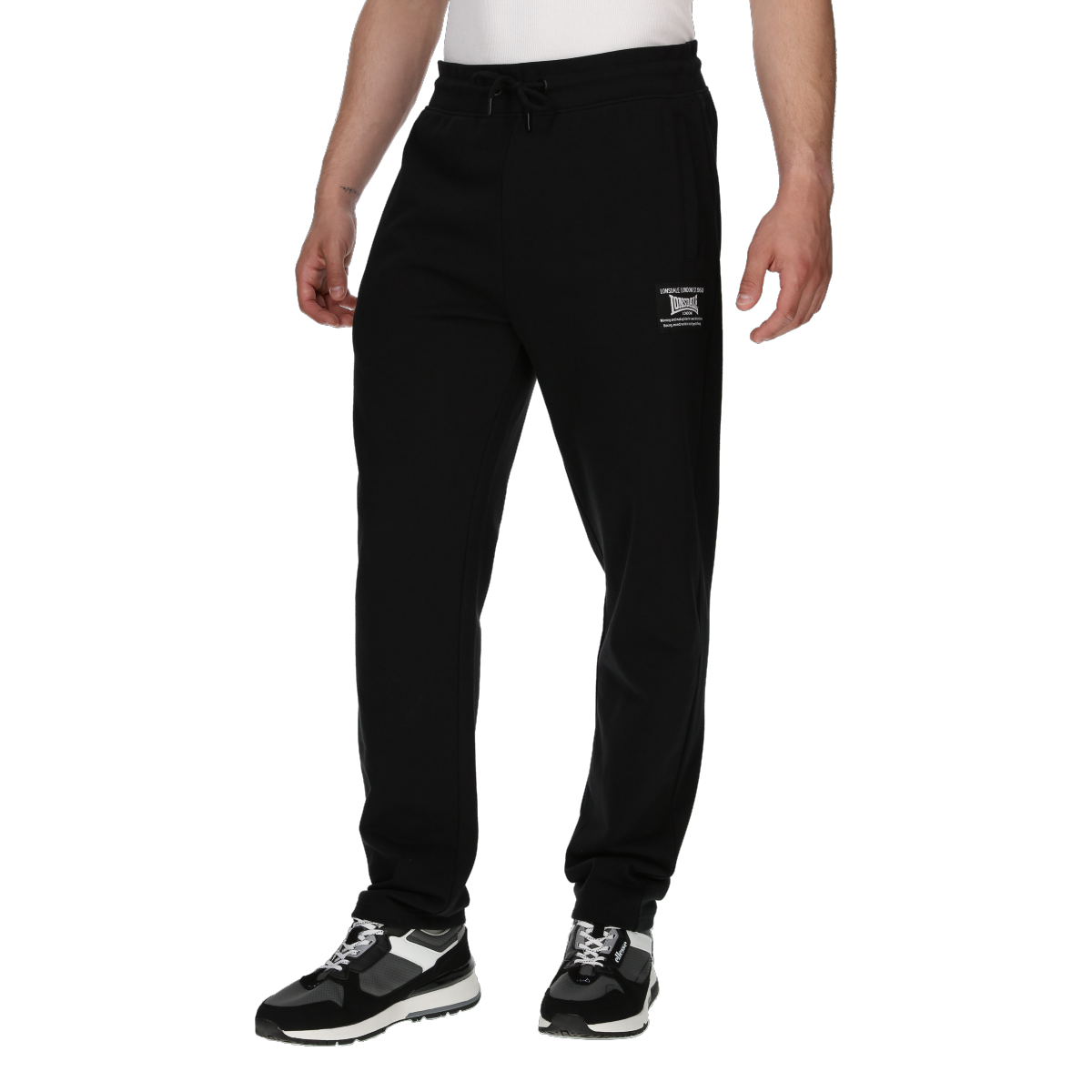 Black london open pants