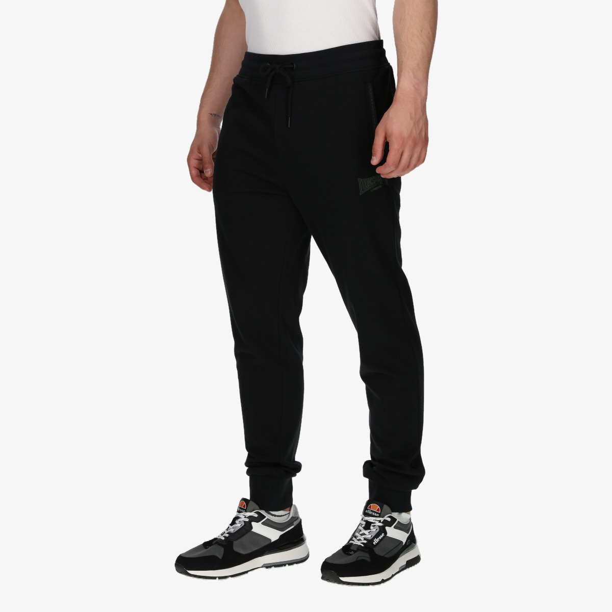 Lonsdale Pantaloni de trening BLACK LOGO PANTS | SportVision Romania