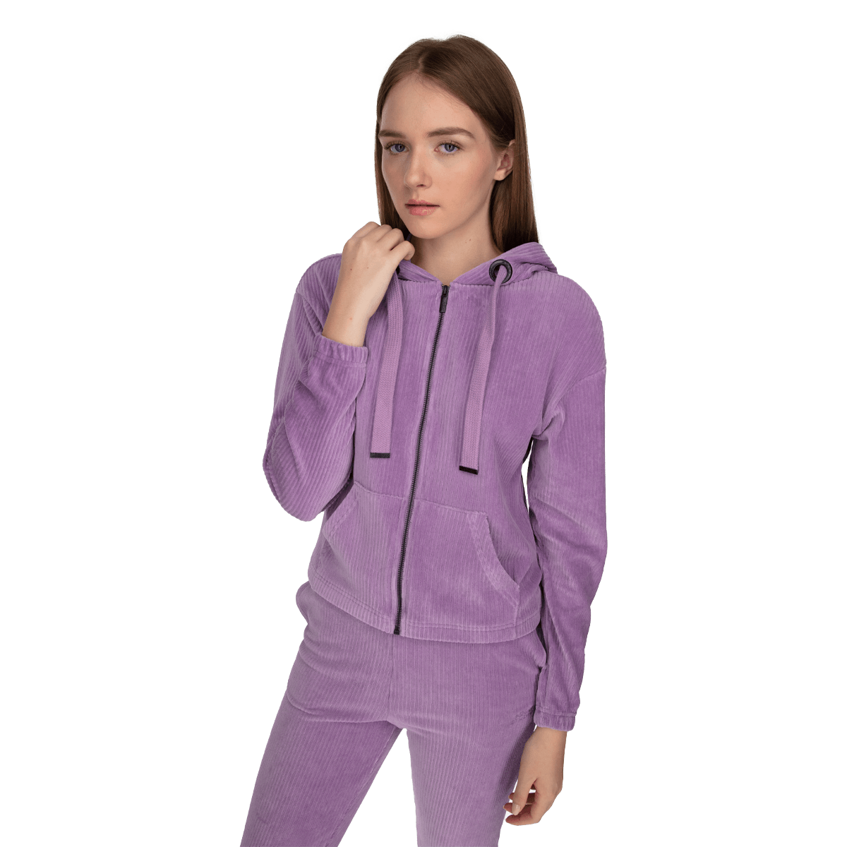 VELVET LOUNGE FULL ZIP HOODIE Full imagine noua