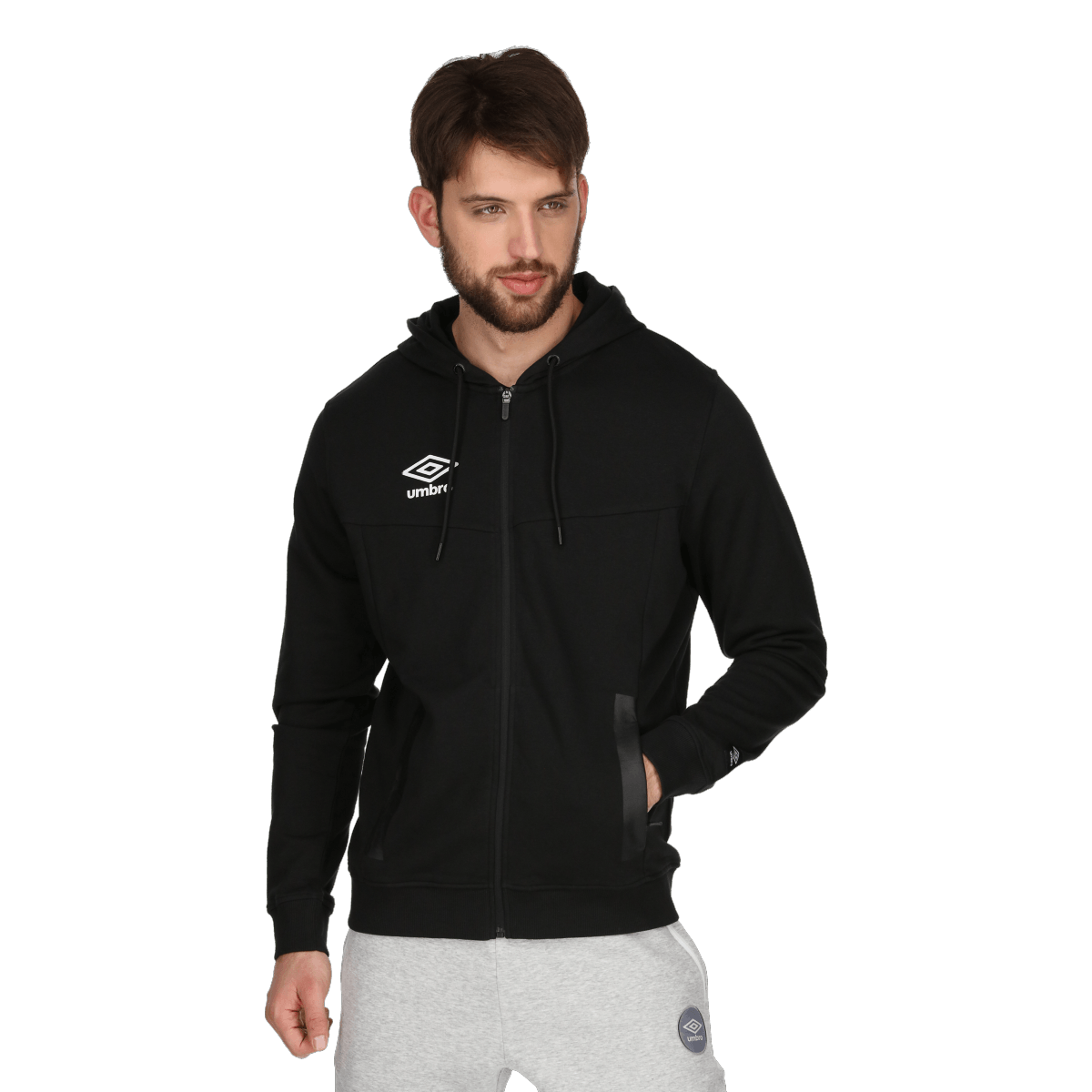 Basic logo full zip hoodie