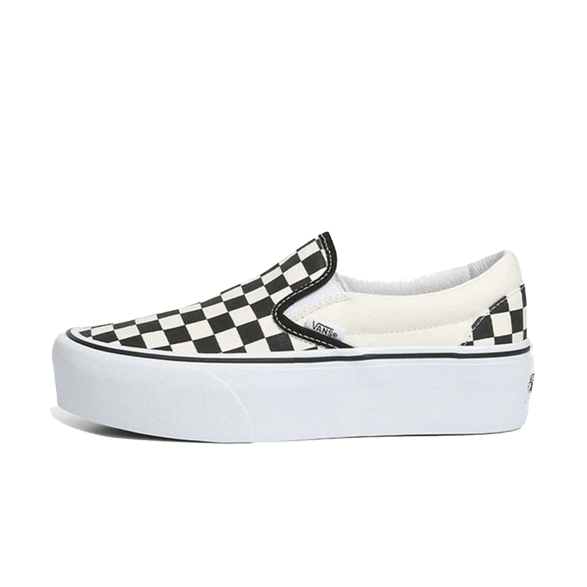Ua classic slip-on stackform checkerboar