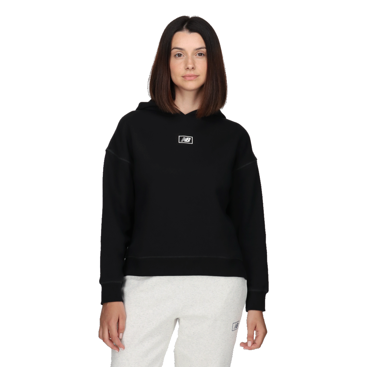 Essentials Brushed Back Fleece Hoodie Back