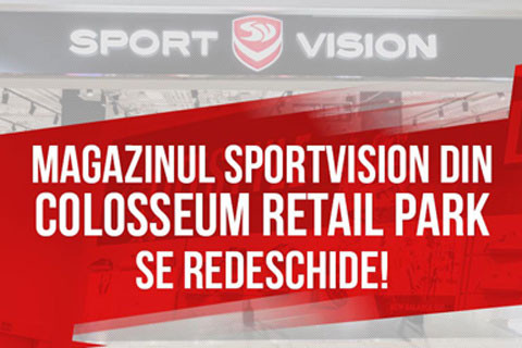 Magazinul SportVision din Colosseum Retail Park se redeschide!