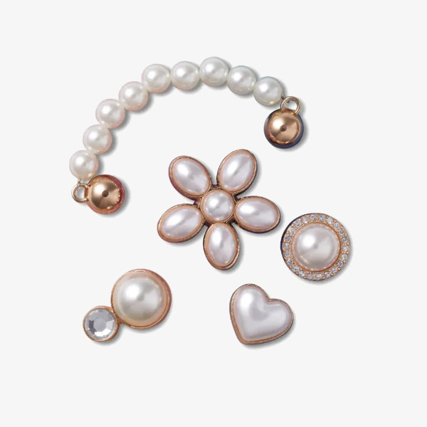 Crocs Pandantiv Dainty Pearl Jewelry 5 Pack 