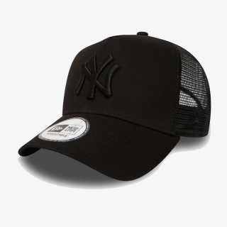 New Era Sapca New York Yankees Clean Black A-Frame Trucker Cap <br /> 