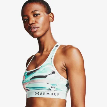 Armour Mid Crossback Printed Bra