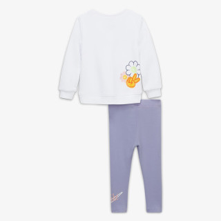 Nike Set FLOWER CHILD CREWNECK SWEATSHIRT AND LEGGINGS SET<br /> 