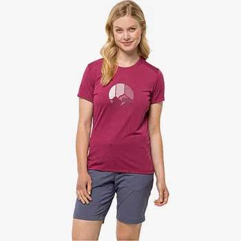 JACK WOLFSKIN Tricou CROSSTRAIL GRAPHIC T W 