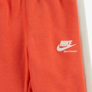 Nike Set HERITAGE LOGO SWEAT SET ORANGE 24 MONTHS IN PINK 